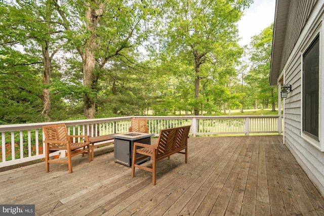 60 Barbaras Way, Mc Henry, MD 21541 - deck with an outdoor fire pit