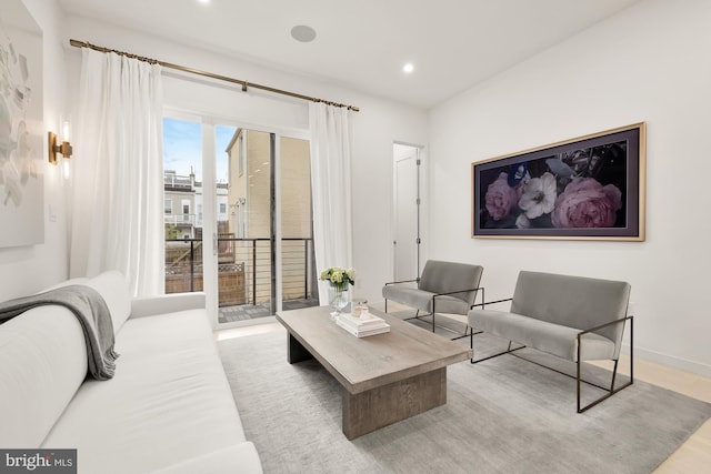 146 S St NW Unit B, Washington, DC 20001 - living area with recessed lighting and wood finished floors