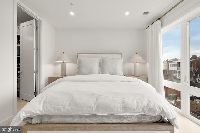 146 S St NW Unit B, Washington, DC 20001 - bedroom featuring recessed lighting and access to outside