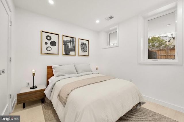 146 S St NW Unit B, Washington, DC 20001 - bedroom with recessed lighting and light wood-type flooring
