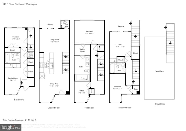 146 S St NW Unit B, Washington, DC 20001 - view of property floor plan
