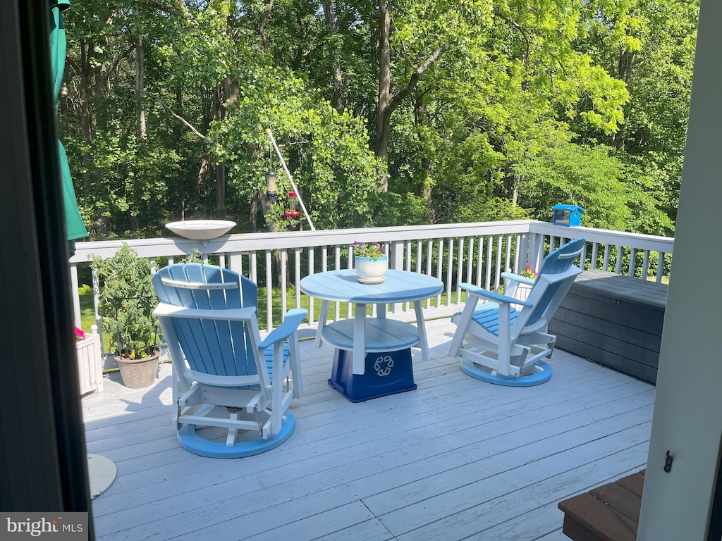 1706 Abelia Rd, Fallston, MD 21047 - view of wooden deck