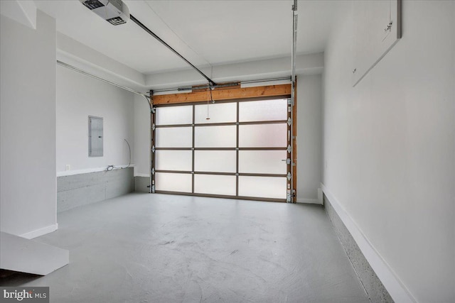 144 Levering St, Philadelphia, PA 19127 - garage with electric panel and a garage door opener
