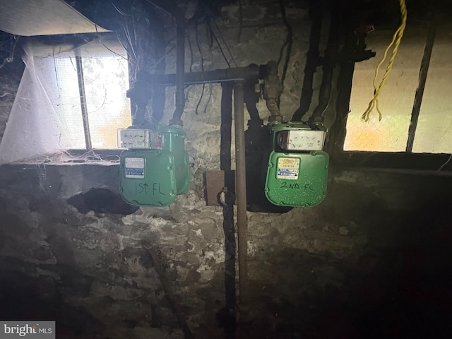 418 Middle Ave, Wilmerding, PA 15148 - utility room featuring gas meter