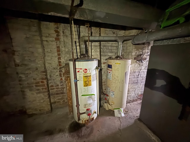 418 Middle Ave, Wilmerding, PA 15148 - utility room with gas water heater