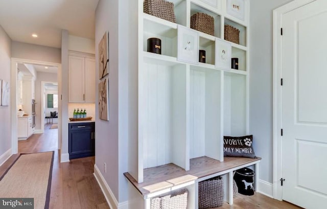 Lot1 Nathan Hale, Berwyn, PA 19312 - mudroom with light wood-style flooring and recessed lighting