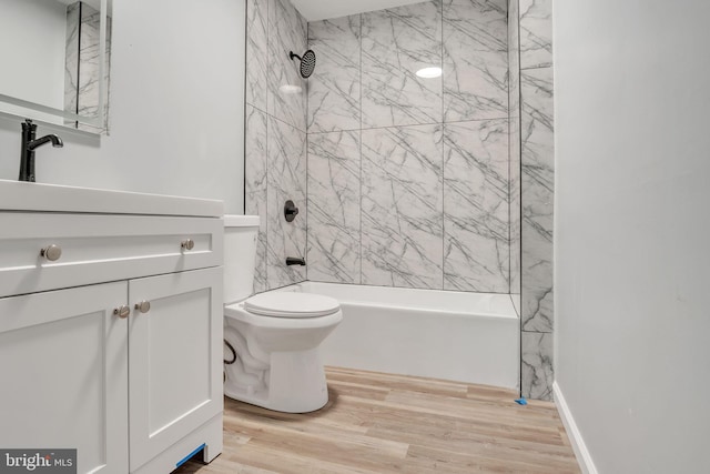 121 Almond Ct, Milford, PA 18337 - bathroom with vanity, wood finished floors, and bathing tub / shower combination