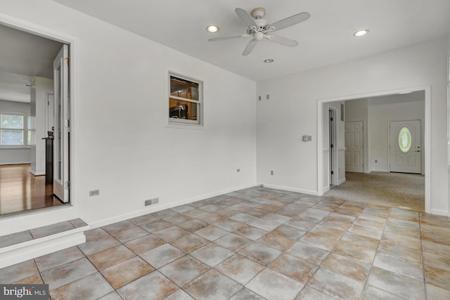 5 Michael Ct, Rehoboth Beach, DE 19971 - spare room with a ceiling fan and recessed lighting