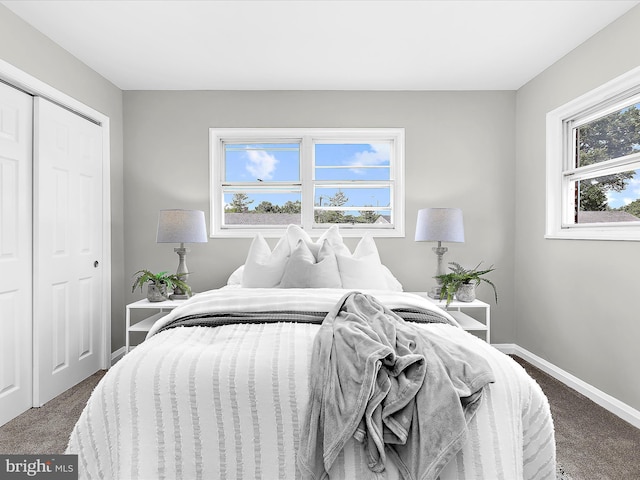 901 Vanderwood Rd, Baltimore, MD 21228 - carpeted bedroom with a closet and baseboards