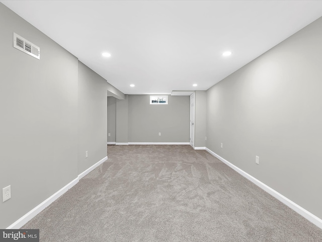 901 Vanderwood Rd, Baltimore, MD 21228 - below grade area featuring recessed lighting and carpet flooring