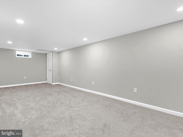 901 Vanderwood Rd, Baltimore, MD 21228 - basement featuring recessed lighting and carpet floors