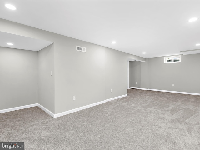 901 Vanderwood Rd, Baltimore, MD 21228 - basement featuring carpet and recessed lighting