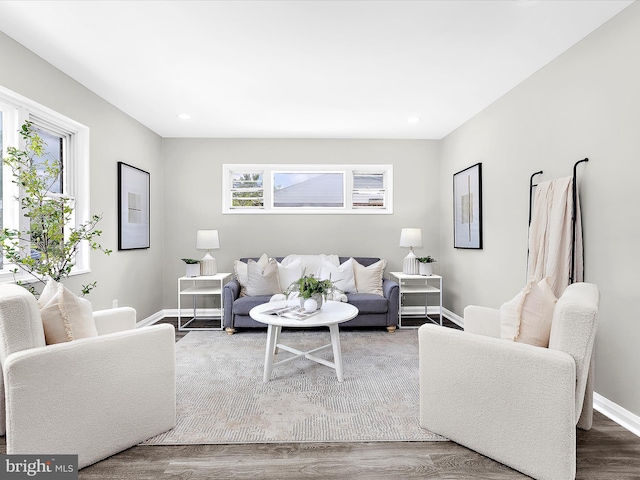 901 Vanderwood Rd, Baltimore, MD 21228 - living area featuring wood finished floors and recessed lighting