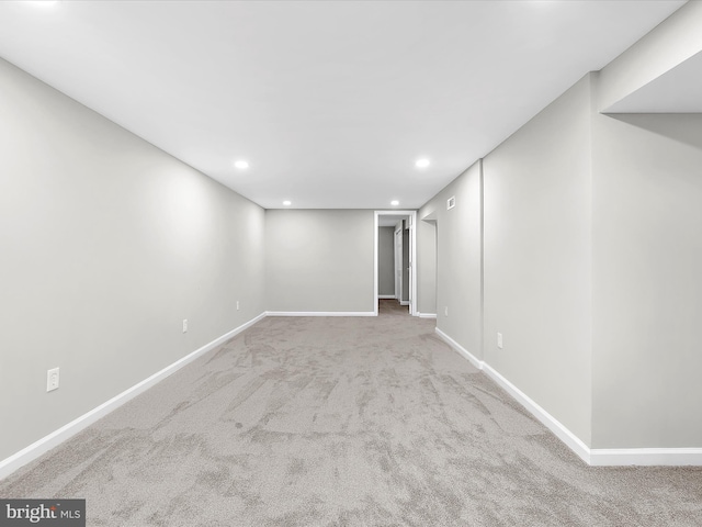 901 Vanderwood Rd, Baltimore, MD 21228 - finished below grade area with carpet floors and recessed lighting