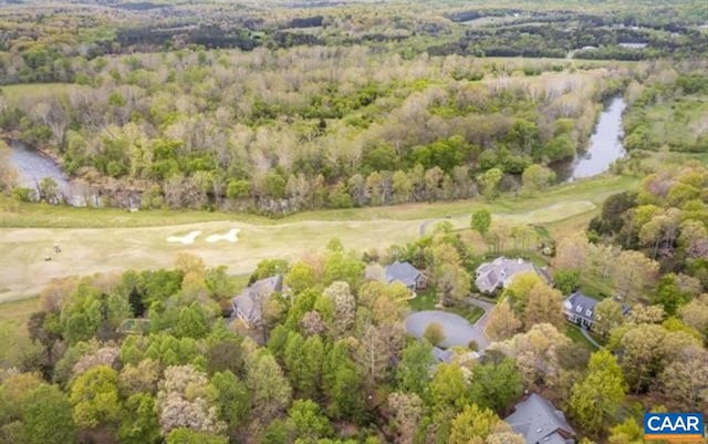 3190 Prestwick Pl, Keswick, VA 22947 - drone / aerial view of a nearby body of water and a golf club