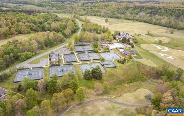 3190 Prestwick Pl, Keswick, VA 22947 - view of property location featuring a golf course and a heavily wooded area