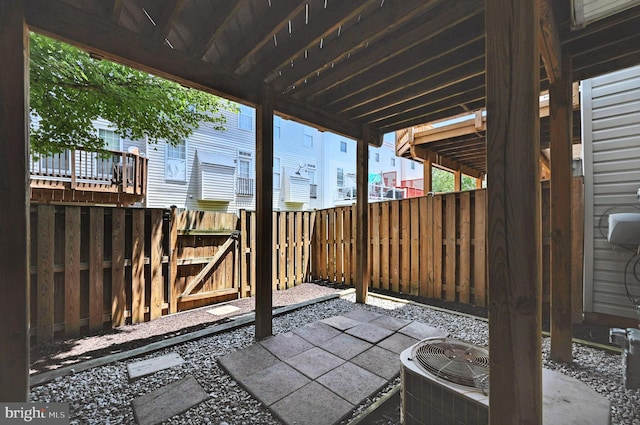 6949 Banchory Ct, Alexandria, VA 22315 - view of patio / terrace with a gate