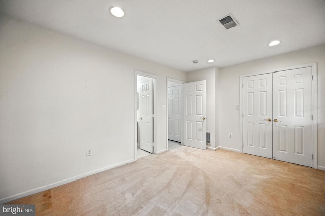 6949 Banchory Ct, Alexandria, VA 22315 - unfurnished bedroom featuring recessed lighting, carpet floors, and a closet