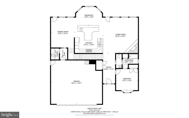 734 Oak Grove Cir, Severna Park, MD 21146 - view of floor plan / room layout
