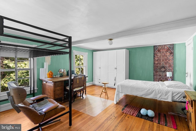 13321 Travilah Rd, Potomac, MD 20854 - bedroom featuring hardwood / wood-style floors and crown molding