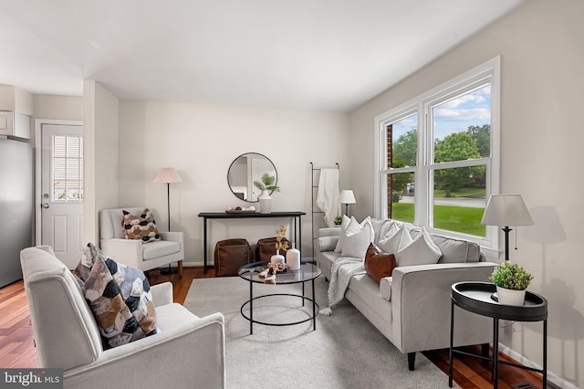 5315 Debbie Ct, Ellicott City, MD 21043 - living area featuring wood finished floors