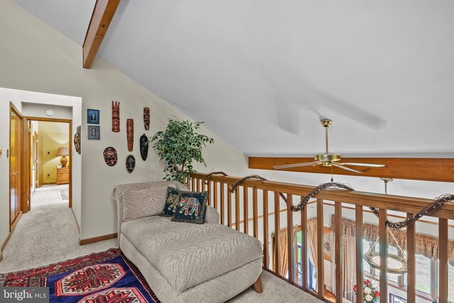 16 Golfview Ln, Reading, PA 19606 - sitting room featuring ceiling fan and carpet floors