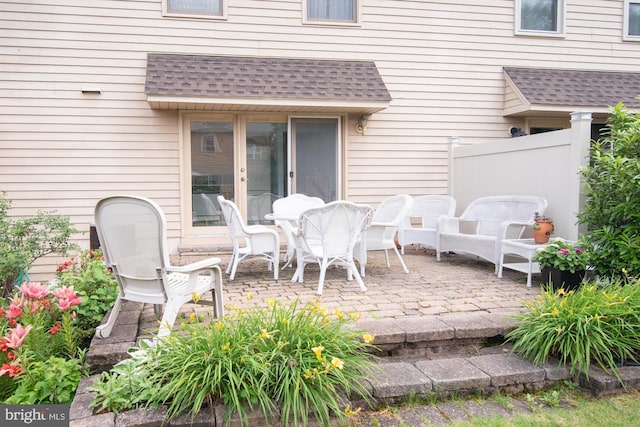 3920 Seneca Ct, Skippack, PA 19474 - view of patio featuring french doors
