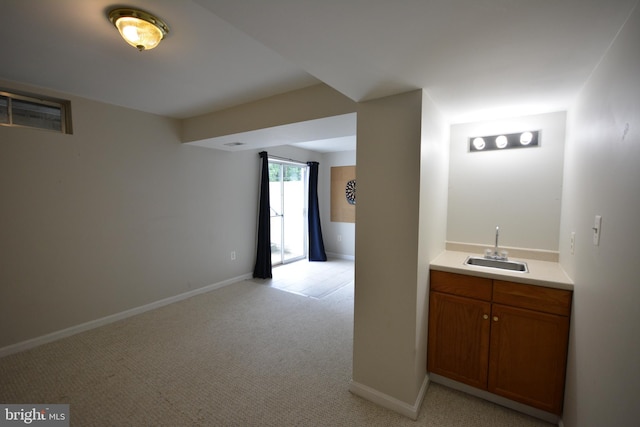 6 Oxen Ct, Stafford, VA 22554 - indoor wet bar with light colored carpet and baseboards