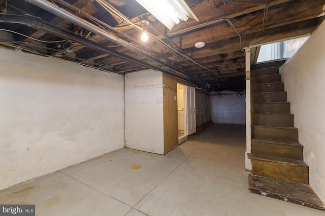 1615 S 16th St, Philadelphia, PA 19145 - below grade area with stairway
