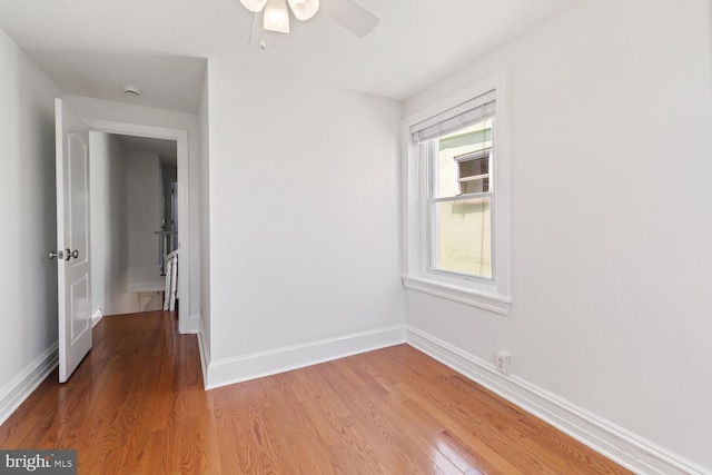1615 S 16th St, Philadelphia, PA 19145 - spare room featuring light wood finished floors and ceiling fan