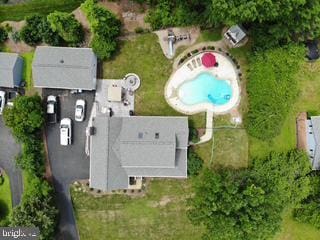 4009 Gypsum Hill Rd, Haymarket, VA 20169 - drone / aerial view of a pool area