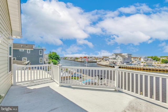 83 Morton Dr, Manahawkin, NJ 08050 - patio / terrace with a water view and a residential view