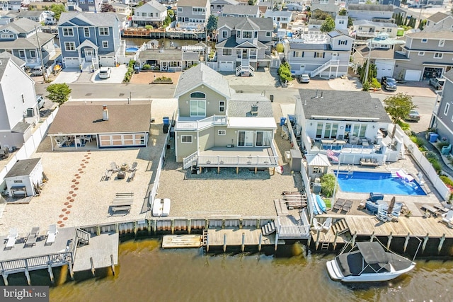 83 Morton Dr, Manahawkin, NJ 08050 - aerial perspective of suburban area featuring a nearby body of water