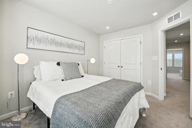 18286 Summit Pointe Dr, Triangle, VA 22172 - carpeted bedroom with a closet and recessed lighting