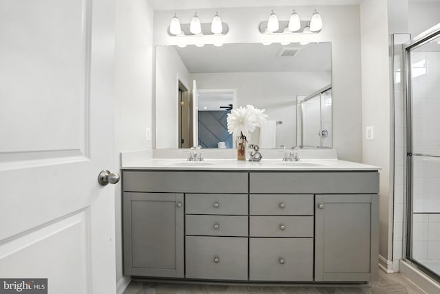 18286 Summit Pointe Dr, Triangle, VA 22172 - full bath featuring double vanity and a tile shower