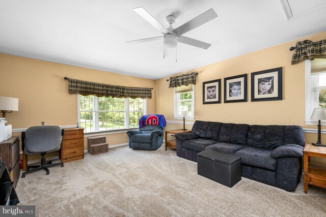 1559 Washington Ln, West Chester, PA 19382 - carpeted office with ceiling fan