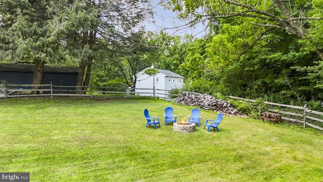 1559 Washington Ln, West Chester, PA 19382 - view of yard with a fire pit