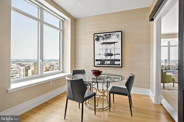 130 S 18th St Unit 3102, Philadelphia, PA 19103 - dining area with plenty of natural light and light wood-type flooring