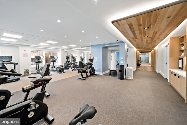 130 S 18th St Unit 3102, Philadelphia, PA 19103 - workout area featuring recessed lighting