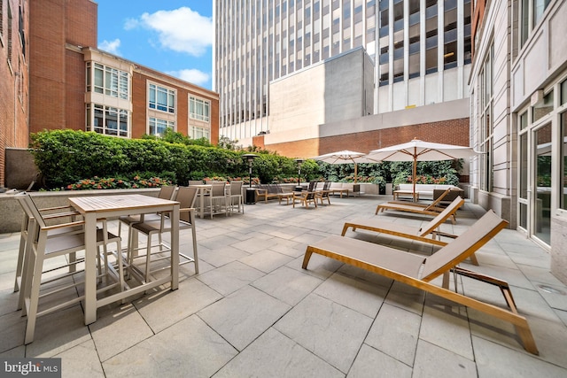 130 S 18th St Unit 3102, Philadelphia, PA 19103 - view of patio / terrace featuring outdoor dining area and an outdoor living space