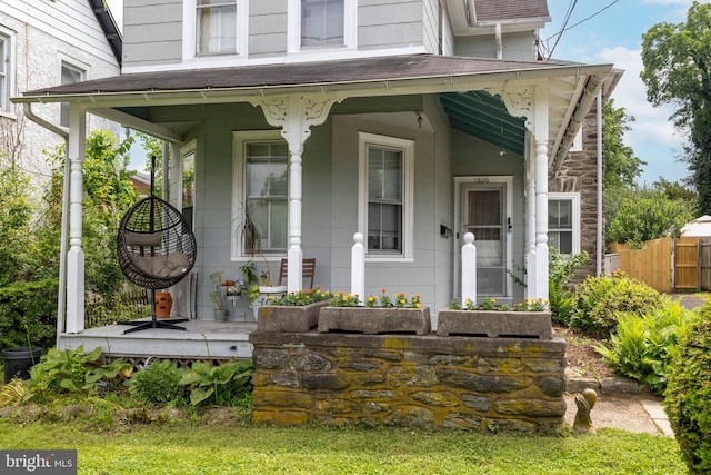 1806 Graham Ln, Elkins Park, PA 19027 - view of exterior entry with covered porch
