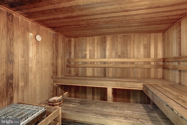 2230 George C Marshall Dr Unit 512, Falls Church, VA 22043 - sauna / steam room featuring wood ceiling and wooden walls
