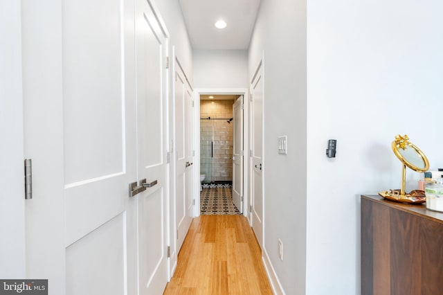 1229 S Bucknell St, Philadelphia, PA 19146 - hall with light wood-style floors and recessed lighting