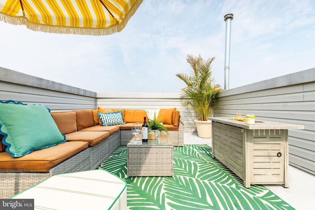 1229 S Bucknell St, Philadelphia, PA 19146 - view of patio featuring an outdoor living space