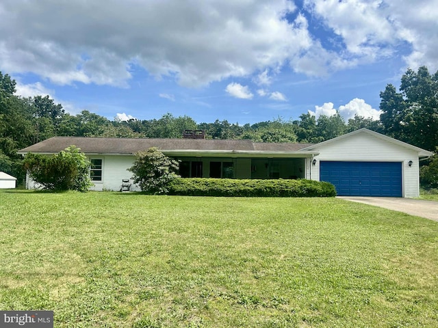 256 Pine Crst, Mcclure, PA 17841 - single story home with a garage, a front lawn, and driveway