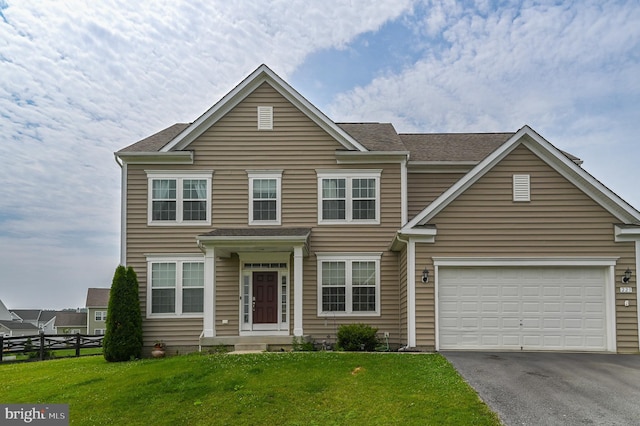 223 Fitzgerald St, Gerrardstown, WV 25420 - traditional-style home with asphalt driveway and a garage