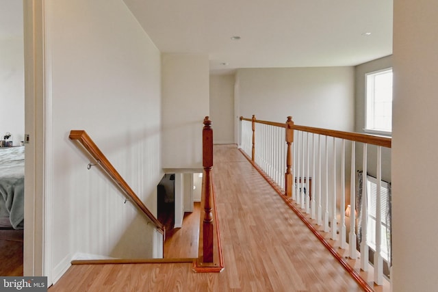 223 Fitzgerald St, Gerrardstown, WV 25420 - corridor featuring an upstairs landing and wood finished floors