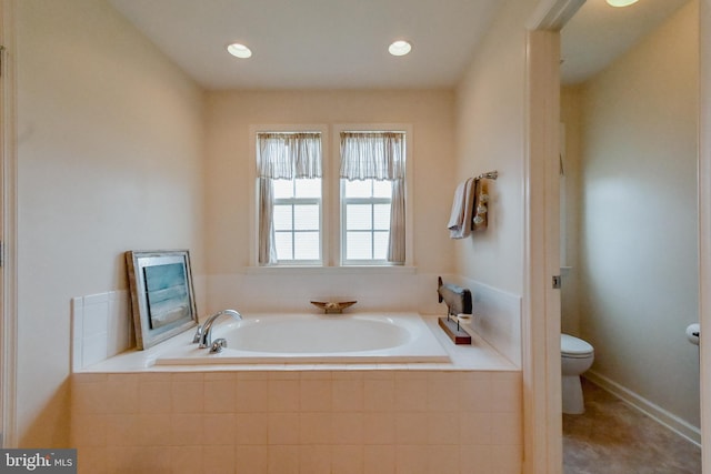 223 Fitzgerald St, Gerrardstown, WV 25420 - bathroom featuring a bath and recessed lighting