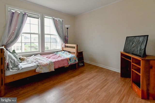 223 Fitzgerald St, Gerrardstown, WV 25420 - bedroom featuring ornamental molding and wood finished floors