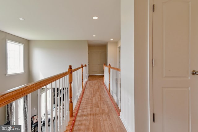 223 Fitzgerald St, Gerrardstown, WV 25420 - hallway featuring light wood-style flooring and recessed lighting